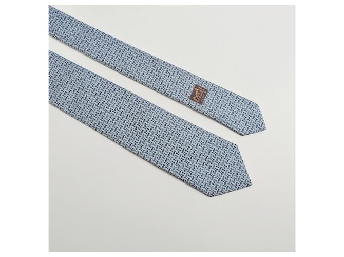 Hermès Cravatta Jumbo in seta da uomo Marrone - vista 7