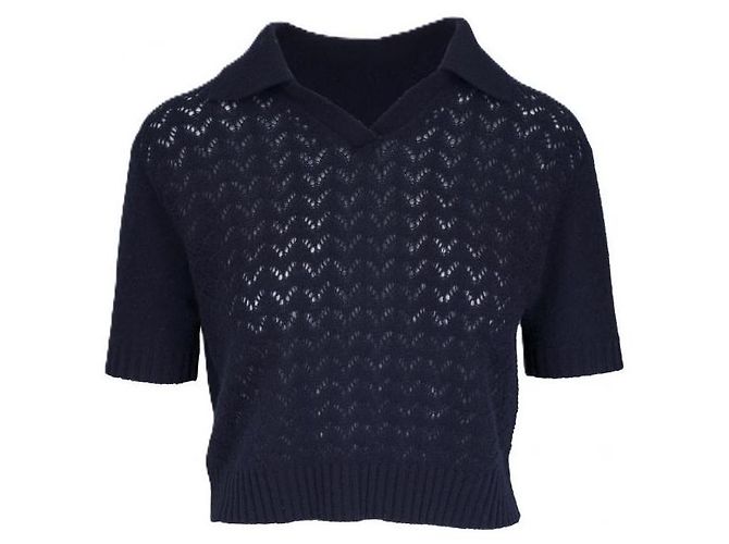 Miu Miu Polo de cachemira y encaje - vista 3