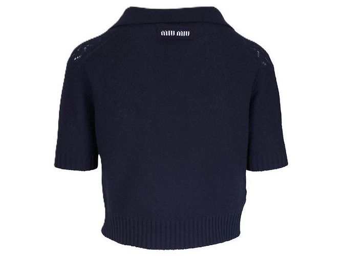 Miu Miu Polo de cachemira y encaje - vista 4