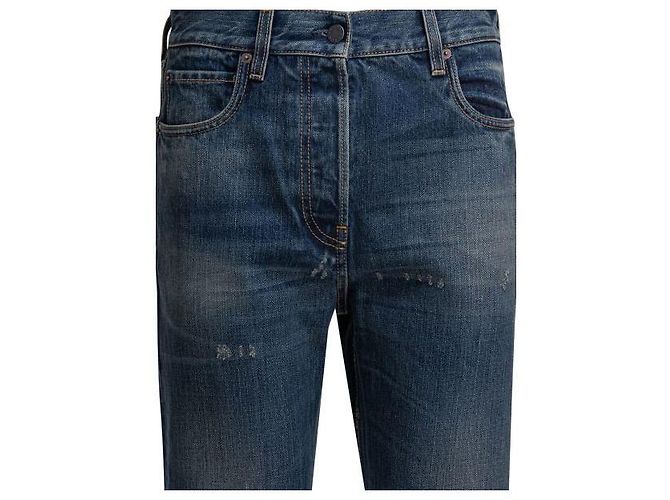 Prada Straight Leg Washed Denim Jeans - Ansicht 5