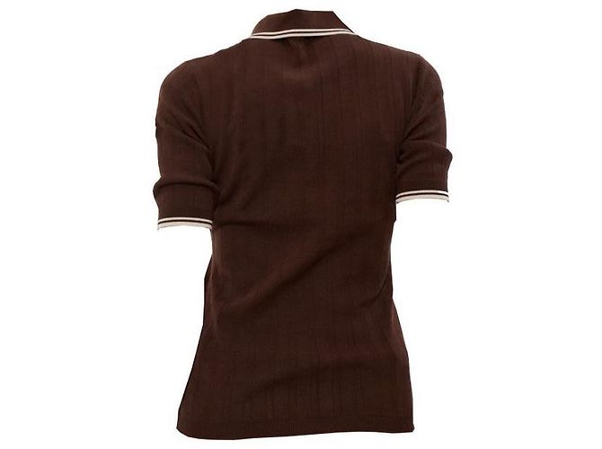 Moncler Polo-Shirt aus Baumwolle mit Diamant-Logo-Muster - Ansicht 4