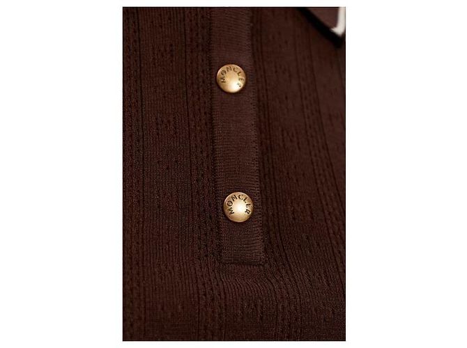 Moncler Polo-Shirt aus Baumwolle mit Diamant-Logo-Muster - Ansicht 5