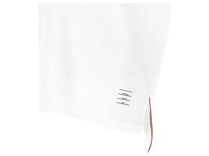 Thom Browne Rugby-Polo aus Baumwolle Weiß - Ansicht 6