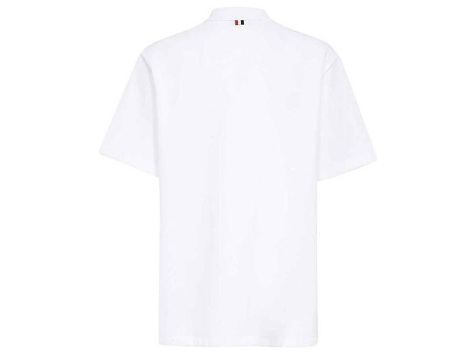 Thom Browne Camiseta de manga corta en piqué de algodón interlock con bolsillo - vista 5