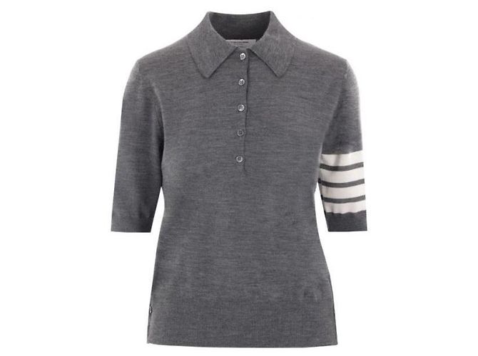 Thom Browne Woll-Polo in entspannter Passform - Ansicht 3
