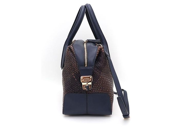 Tod's Borsa Tote Media e Borsa a Spalla D-Style Blu - vista 3