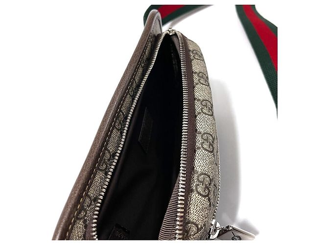 Gucci Bolso de cintura GG FACJN Unisex - Bolso de cintura y bandolera Castaño - vista 8