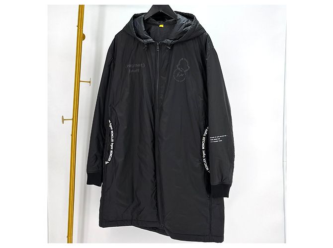 Moncler Genius Fragment Long Down Coat Black - view 2