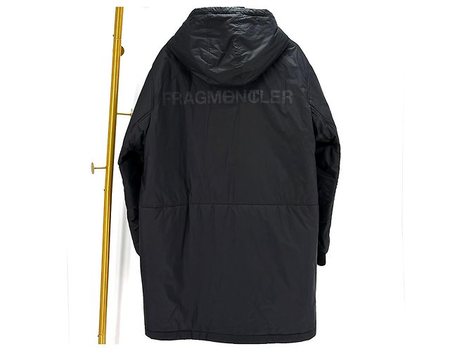 Moncler Genius Fragment Long Down Coat Black - view 4
