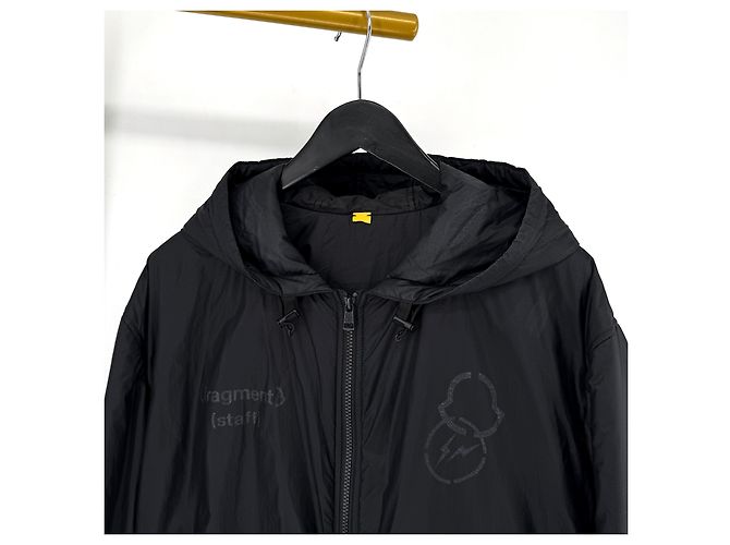 Moncler Genius Fragment Long Down Coat Black - view 5