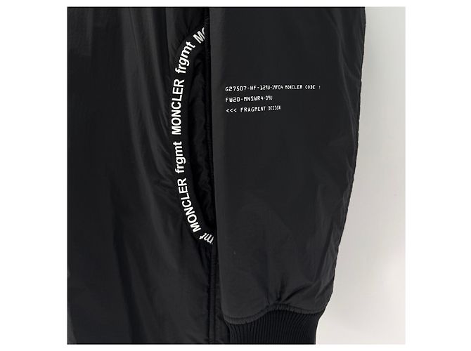 Moncler Genius Fragment Long Down Coat Black - view 6