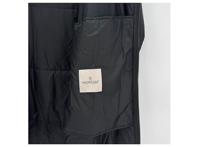 Moncler Genius Fragment Long Down Coat Black - view 9