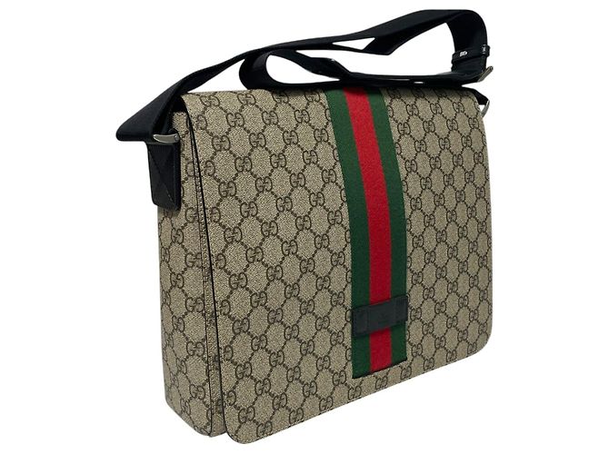 Gucci Borsa a tracolla GG Supreme a tre strisce Crossbody Multicolore - vista 2