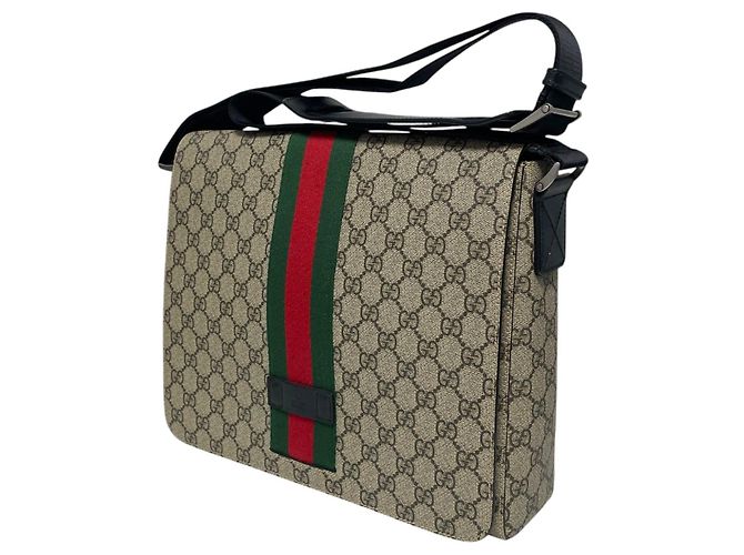 Gucci Borsa a tracolla GG Supreme a tre strisce Crossbody Multicolore - vista 3