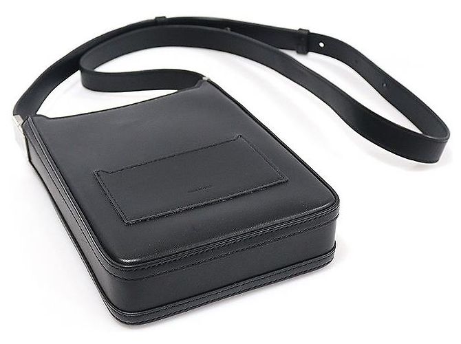 Burberry Mini borsa a tracolla Olympia in pelle liscia nera Nero - vista 4