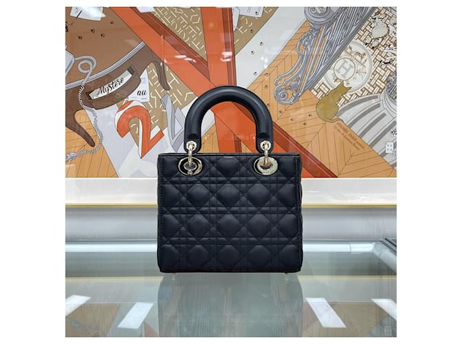 Lady Dior Small Nero con Hardware Oro - vista 7