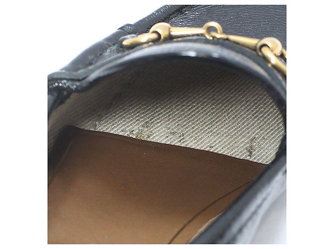 Gucci Mocassino con morsetto in vernice nera Nero - vista 12