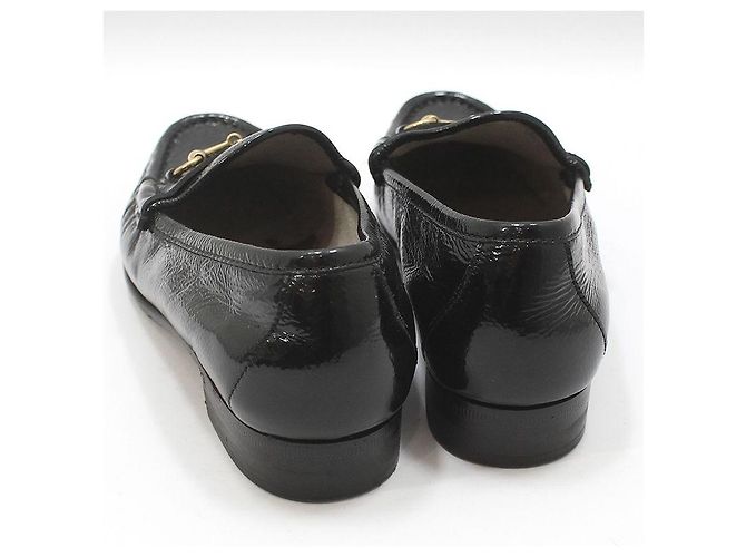 Gucci Mocassino con morsetto in vernice nera Nero - vista 5