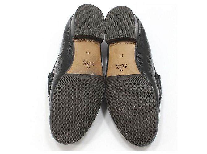 Gucci Mocassino con morsetto in vernice nera Nero - vista 6
