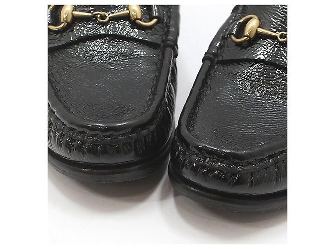 Gucci Mocassino con morsetto in vernice nera Nero - vista 9