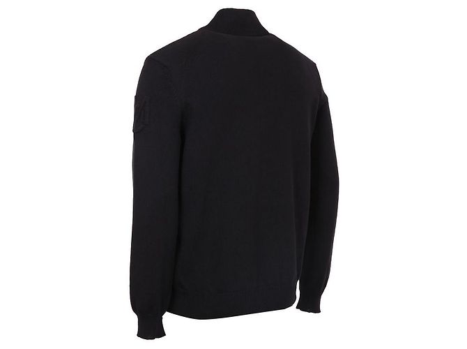 Moncler Cardigan de algodão acolchoado com fecho de correr Azul - vista 5