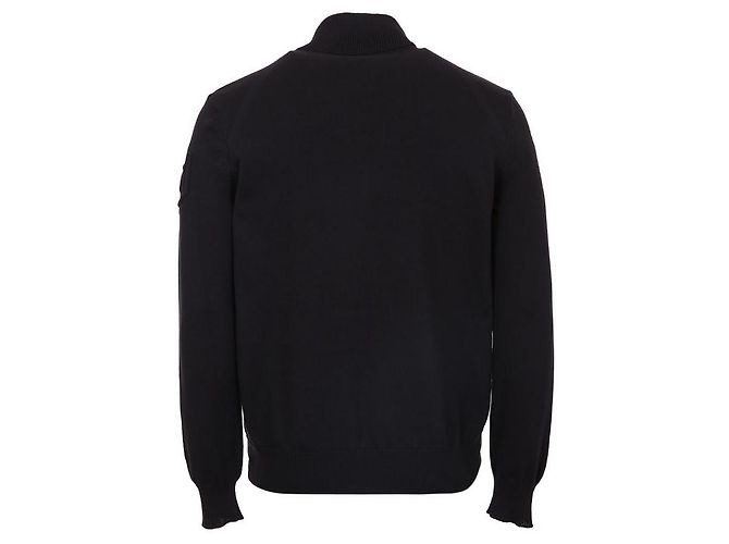 Moncler Cardigan de algodão acolchoado com fecho de correr Azul - vista 6