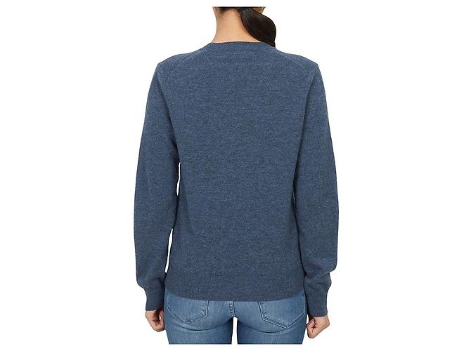 Comme Des Garcons Mini Red Wappen Strickmode für Damen AZ Blau - Ansicht 3