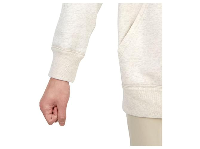 Isabel Marant Herren Fleece-Kapuzenpullover Weiß - Ansicht 11