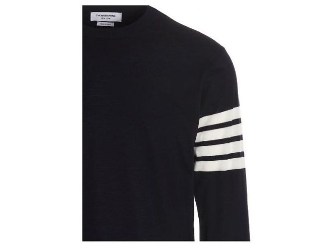 Thom Browne Fine Merino Wool Pullover Knit - view 5