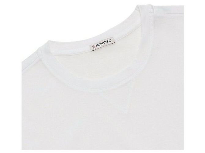 Moncler Baumwoll-T-Shirt mit doppeltem Logo-Patch - Ansicht 5