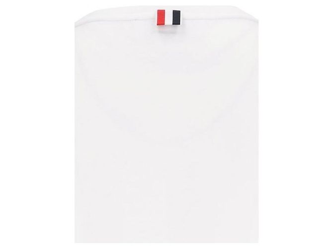Thom Browne Baumwoll-Rugby-T-Shirt mit kurzen Ärmeln Weiß - Ansicht 7