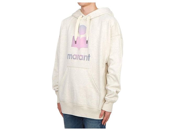 Isabel Marant Miley Fleece-Kapuzenpullover für Herren Weiß - Ansicht 3