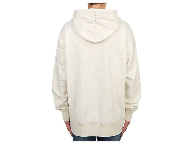 Isabel Marant Miley Fleece-Kapuzenpullover für Herren Weiß - Ansicht 4