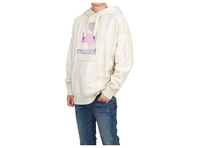 Isabel Marant Miley Fleece-Kapuzenpullover für Herren Weiß - Ansicht 5