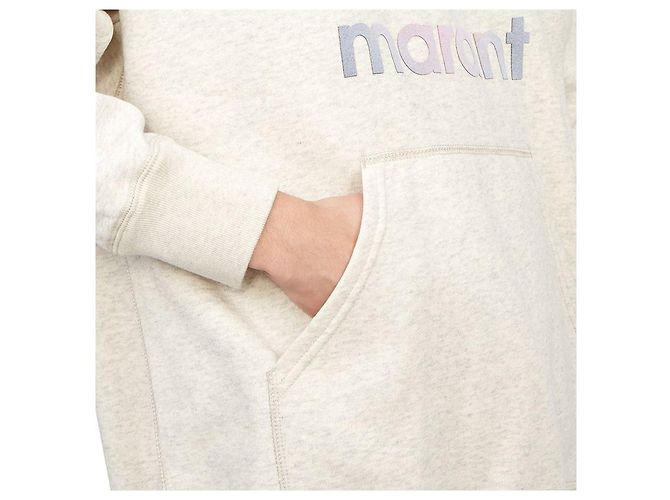 Isabel Marant Miley Fleece-Kapuzenpullover für Herren Weiß - Ansicht 8