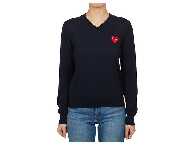 Comme Des Garcons Strickware für Damen Red Heart AZ Schwarz - Ansicht 2