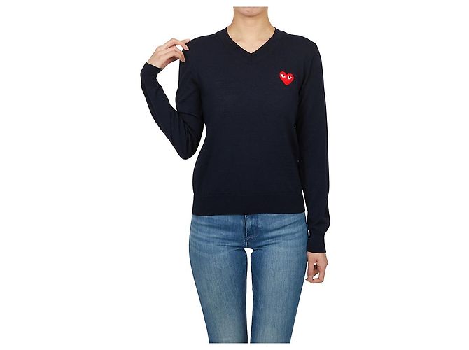 Comme Des Garcons Strickware für Damen Red Heart AZ Schwarz - Ansicht 4