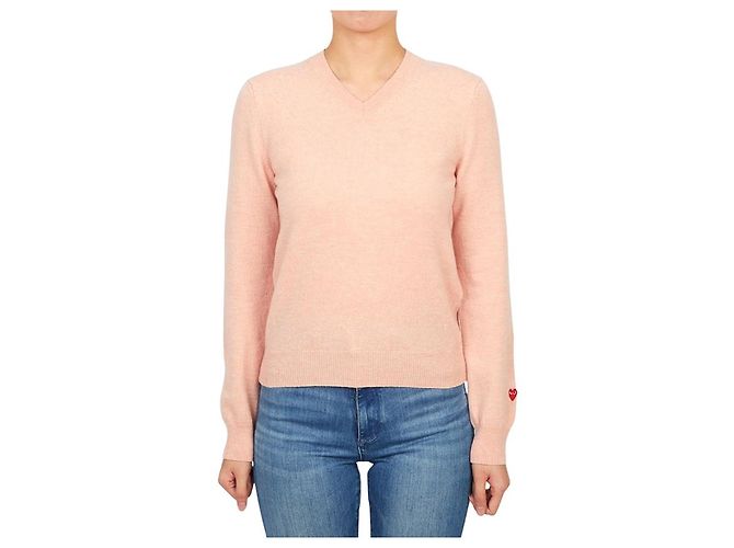 Comme Des Garcons Mini Red Wappen Strickmode für Damen AZ Orange - Ansicht 2