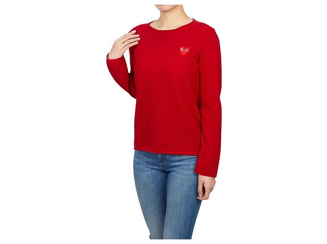 Comme Des Garcons Tejido para mujer Red Patch AZ Roja - vista 4