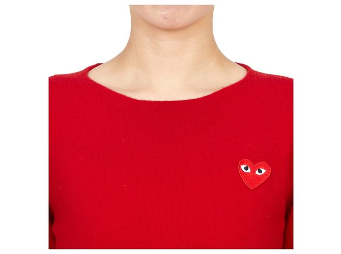 Comme Des Garcons Tejido para mujer Red Patch AZ Roja - vista 5