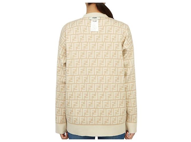 Fendi FF ANER Women's Reversible Wool Cardigan Oversized Fit Multiple colors - view 7