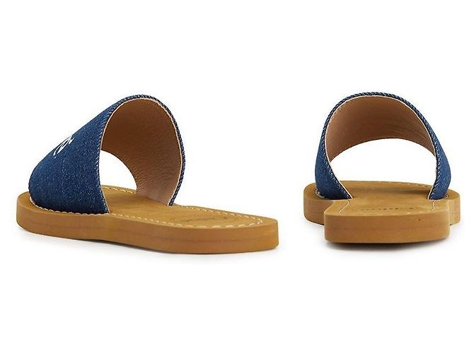 Chloé Pantofole in denim per bambini Multicolore - vista 7