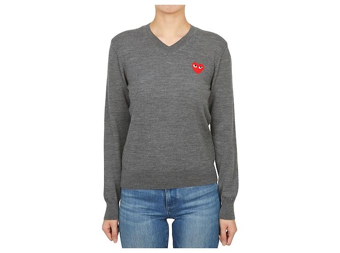 Comme Des Garcons Maille pour femme Red Heart AZ Marron - vue 2