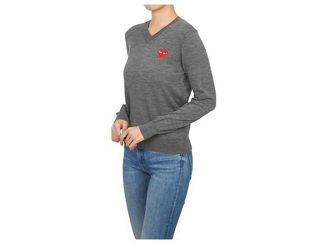 Comme Des Garcons Maille pour femme Red Heart AZ Marron - vue 4