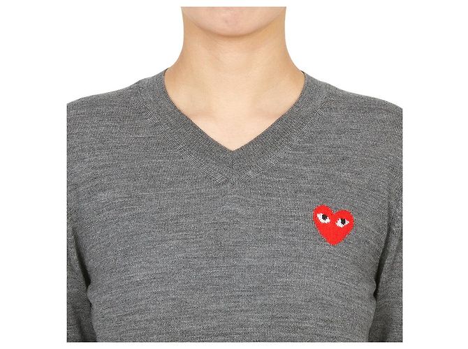 Comme Des Garcons Maille pour femme Red Heart AZ Marron - vue 5