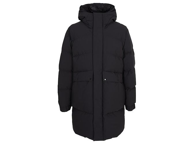 Moncler Abio Men Long Down Jacket Black - view 2