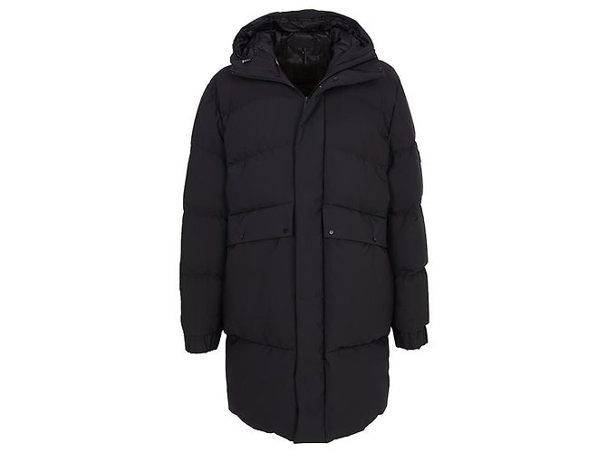 Moncler Abio Men Long Down Jacket Black - view 3