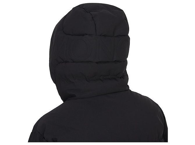 Moncler Abio Men Long Down Jacket Black - view 6
