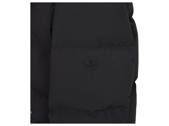 Moncler Abio Men Long Down Jacket Black - view 7