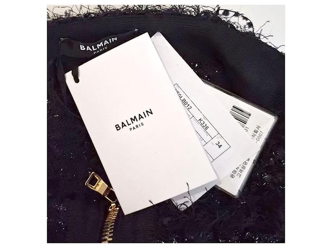 Balmain Minifalda de tweed Azul - vista 6